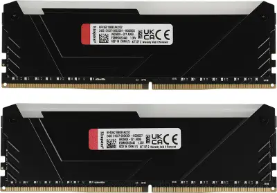 Память DDR4 2x16GB 3600MHz Kingston KF436C18BB2AK2/32 Fury Beast RGB RTL Gaming PC4-28800 CL18 DIMM 288-pin 1.35В dual rank с радиатором Ret