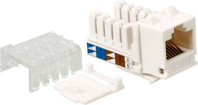 Модуль Keystone, RJ45, неэкранированный, кат.5E, без шторки, 90 градусов, белый