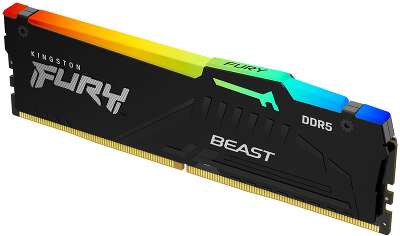 Память оперативная/ Kingston 8GB 5600MT/s DDR5 CL40 DIMM FURY Beast RGB XMP