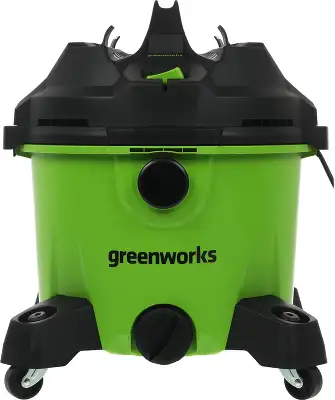 Строительный пылесос Greenworks G120WDV 1300Вт (уборка: сухая/сбор воды) зеленый