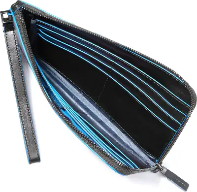 Мультипортмоне Piquadro Blue Square AC2648B2R/N черный натур.кожа