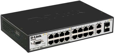 Коммутатор D-Link DES-3200-18/C1A управляемый 2 уровня с 16 портами 10/100Base-TX, 1 портом 100/1000Base-X SFP