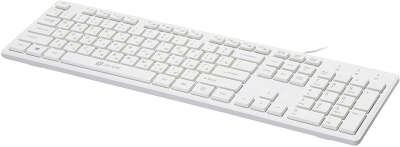 Клавиатура Oklick 500M белый USB slim