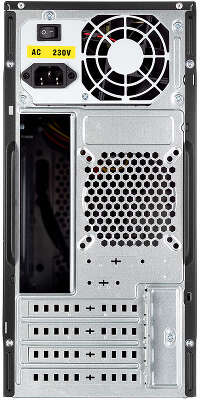 Корпус с блоком питания 500Вт./ Case Foxline FL-702, mATX, 1x5.25EXT, 1x3.5EXT, 2x3.5INT, 2xUSB2.0, HDA, w/o FAN, w/500W ATX PSU, w/1.2m EU pwr cord