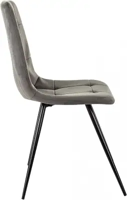 Стул для дома Бюрократ CH-K1_2 комплект 2шт т.серый Holland 18 металл черный на ножках (CH-K1_1/HL18_2)