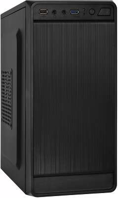 Корпус ExeGate BAA-108U w/o PSU Black, черный, mATX, Без БП (EX283126RUS)
