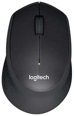 Мышь беспроводная Logitech M330 Silent Plus Black черная, оптическая, 1000dpi, 2.4GHz,USB-ресивер, бесшумная, под правую руку (066670)