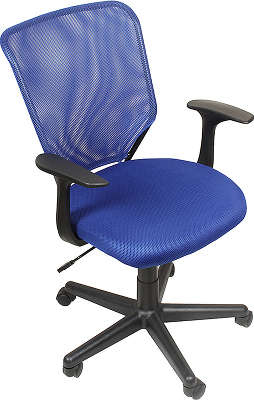 Кресло офисное COLLEGE H-8828F синий ткань, сетчатый акрил