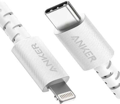 Кабель Anker PowerLine Select+ USB-C to Lightning Cable, 0.9 м, White [A8617H21]