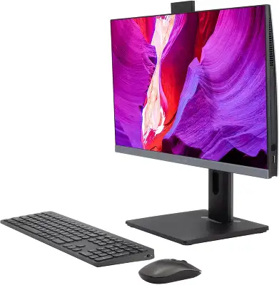 Моноблок Digma Pro Unity 23.8" Full HD i5 1235U (1.3) 16Gb SSD512Gb Iris Xe Windows 11 Pro GbitEth WiFi BT 90W клавиатура мышь Cam серый/черный 1920x1080