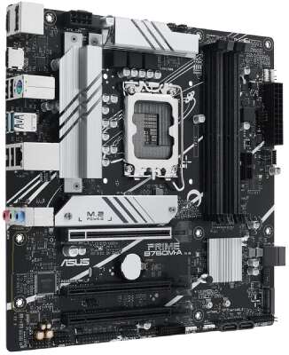ASUS PRIME B760M-A-CSM (Socket 1700, mATX, 4xDDR5(128GB), 2xDP/HDMI, 3xPCIe 4.0x16, 4xSATA 6Gb/s,  2*M2,  2,5xLAN,  2xUSB 3.1, 4xUSB 2.0, 1xPS/2)