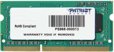 Модуль памяти SO-DIMM DDR-III 4096Mb DDR1333 Patriot