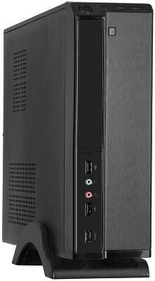 Exegate EX268691RUS Корпус MiniITX Exegate MI-207 Black, miniITX/mATX, <M450, 80mm>, 2*USB, Audio