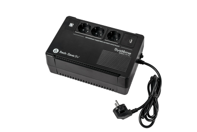 Источник бесперебойного питания Systeme Electric Back-Save, 400VA/240W, 230V, Line-Interactive, AVR, 3xSchuko, USB charge(type A), USB
