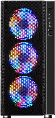 Корпус Ginzzu CL300 FAN 12CM RGB*4 USB3.0 Window