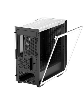 корпус Deepcool CH370 WH без БП, боковое окно (закаленное стекло), белый, mATX