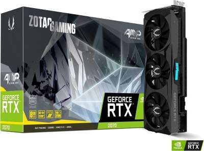 Видеокарта ZOTAC nVidia GeForce RTX 2070 AMP Extreme Core 8Gb GDDR6 PCI-E HDMI, 3DP