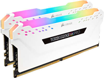 Набор памяти DDR4 DIMM 2x16Gb DDR2666 Corsair Vengeance RGB PRO (CMW32GX4M2A2666C16W)