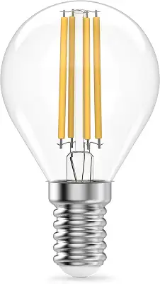 Лампа филам. Gauss Filament 12Вт цок.:E14 шар 220B св.свеч.бел.нейт. (упак.:10шт) (52122)