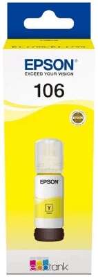 EPSON C13T00R440  Контейнер 106 с желтыми чернилами для L7160/7180, 70 мл.