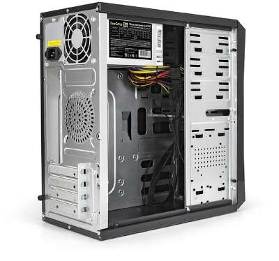 Exegate EX284023RUS Корпус Minitower BA-202 Black, mATX, <AA500, 80mm>, 2*USB, Audio