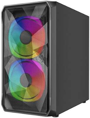 Корпус PowerCase Micro A3B ARGB, черный, mATX, без БП (CMMAB-A3)