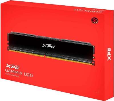 Набор памяти DDR4 DIMM 2x32Gb DDR3200 ADATA XPG Gammix D20 Black (AX4U320032G16A-DCBK20)