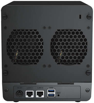 Сетевое хранилище SYNOLOGY DiskStation DS423 черный (RTD1619B/2Gb/4 pcs (3.5