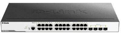 D-Link DGS-3000-28L/B1A Управляемый L2 коммутатор с 24 портами 10/100/1000Base-T и 4 портами 1000Base-X SFP
