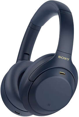 Беспроводные наушники Sony WH-1000XM4, с шумоподавлением, синие