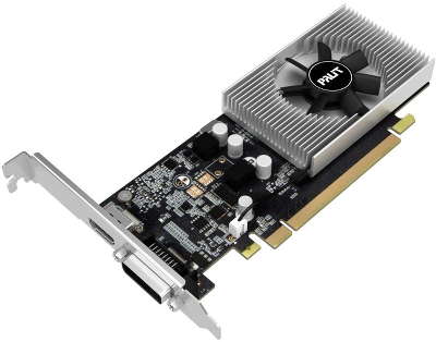 Видеокарта PCI-E NVIDIA GeForce GT 1030 2Gb DDR4 Palit Low Profile [NEC103000646-1082F]
