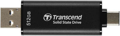 Накопитель SSD Transcend USB-C 512GB TS512GESD310C серый