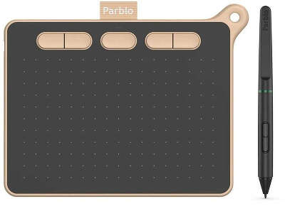 Графический планшет Parblo Ninos S USB Type-C черный/розовый