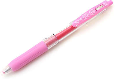Ручка гелевая автоматическая SARASA CLIP (0,5), светло-розовая