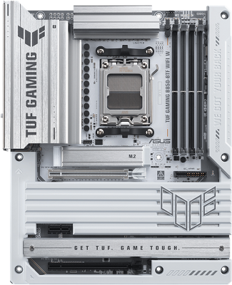 Материнская плата ASUS TUF GAMING B850-BTF WIFI W, AM5, B850, 4*DDR5, 4*SATA, 3*M.2, 7*USB 3.2, 2*USB 2.0, Type-C, 3*PCIx16, 1*PCIx1, DP+HDMI, ATX; 90MB1KW0-M0EAY0