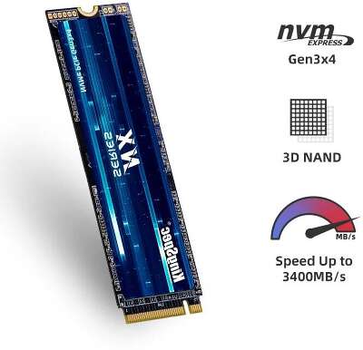 Твердотельный накопитель M.2 NVMe 1Tb KingSpec NX Series [NX-1TB 2280] (SSD)