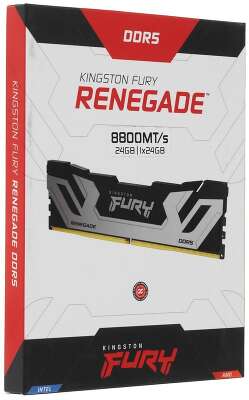 Модуль памяти Kingston 24GB DDR5 8800 FURY Renegade White RGB Non-ECC Unbuffered DIMM CL42
