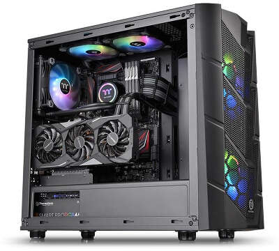 Корпус Thermaltake Commander C36 TG ARGB, черный, ATX, Без БП (CA-1N7-00M1WN-00)