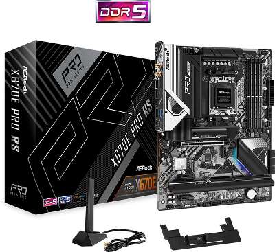 Материнская плата ATX LGAAM5 ASRock X670E PRO RS