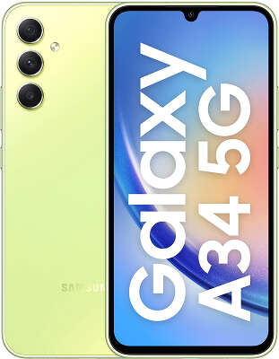 Смартфон Samsung SM-A346 Galaxy A34 5G 8/256Гб Dual Sim LTE, зеленый (SM-A346ELGESKZ)