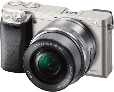 Цифровая фотокамера Sony Alpha 6000 Silver Double Kit (16-50 мм, 55-210мм)