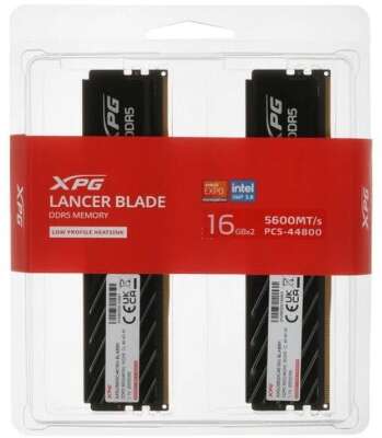 Модуль памяти DIMM 32GB (16GBx2) DDR5-5600 AX5U5600C4616G-DTLABBK ADATA