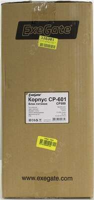 Корпус ExeGate CP-601, черный, ATX, 500W (EX261451RUS)