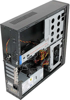 Корпус mATX Powercase PS203, БП TFX Black 300W USB
