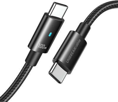 Кабель Syncwire Unbreakcable USB-C to USB-C, 2 м, Black [UBBT384]