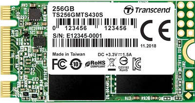 Твердотельный накопитель 256Gb [TS256GMTS430S] (SSD) Transcend 430S