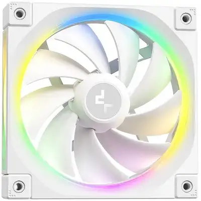 Система водяного охлаждения Deepcool LQ360 Wh ARGB Soc-AM5/AM4/1200/1700/1851 белый 4-pin 32dB Al LCD 350W 1840gr Ret (R-LQ360-WHDSMC-G-1)