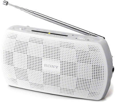Портативный радиоприёмник Sony SRF18, белый