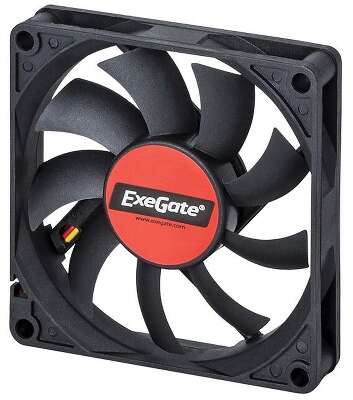 Вентилятор ExeGate EX08015S3P, 80мм, 2000rpm, 23 дБ, 3-pin