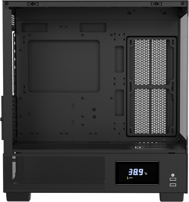 корпус Formula V Line Crystal E1M Black, MATX, USB3.0*2, Switch Display Panel